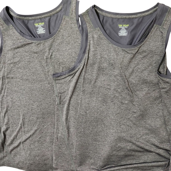 Tek Gear 2 Activewear TankTops women Size XXL Color Charcoal Reflective Logo - Picture 13 of 13